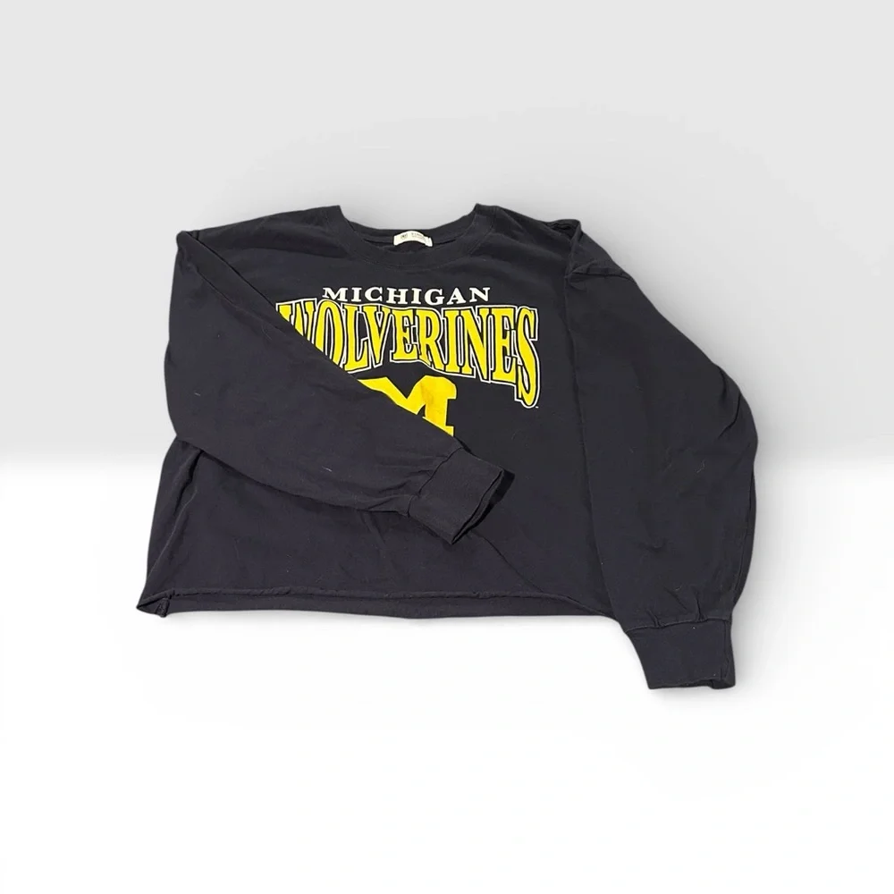 Michigan Wolverines '47 T-shirt blue with Maize colored letter XL M Logo EUC - Picture 2 of 7